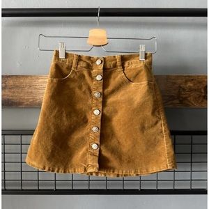Brandy Melville Tan Brown Women's Button Front Skirt | Small